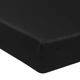Простынь на резинке по периметру MirSon Satin Light Pro 10-006 Black 90x190+25 см (2200010171563) - изображение 1