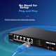 Коммутатор Tenda 5 портов 2.5G+2 порта 10G SFP+ для NAS, SE2007X - изображение 6