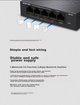 Коммутатор MERCURY MS05CP 5-портовый 100Мбит/с 4×PoE для видеонаблюдения - изображение 8