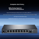 Управляемый коммутатор MERCURY SE109 Pro 2.5G, 8 портов 2.5G + 10G, VLAN, агрегация портов - изображение 7