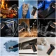 Аккумуляторный турбовентилятор Mini Jet Fan с фонариком портативная воздуходувка 80000 об/мин до 51 м/с для техники авто и дома Черный - изображение 2