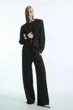 Блуза жіноча COS pinstriped draped top 1194792001 L Чорний - зображення 2