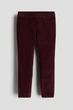 Брюки вельветовые для девочки H&M Skinny fit 1228537-004 116 см (5-6 years) Бордовый - изображение 1