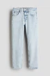 Джинсы прямого кроя для девочки H&M Relaxed fit 1139911-027 158 см (12-13 years) Голубой - изображение 1