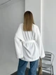 Кардиган ворсистий з ангори, молочний, 42-46 (One size) (2508BT) - изображение 4
