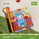 Развивающая игрушка-книжка из ткани Jollybaby для детей от 3 до 12 месяцев, пригодная для жевания, износостойкая, моющаяся, с 3D-эффектом. Подарок. - изображение 4