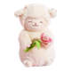 Мягкая игрушка-подушка MINISO Yangmimia Series - теплый белый ягненок, подарок на день рождения для женщин, в форме тюльпана. - изображение 4