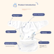 Багаторазові трусики для підгузків Babyprints S (2.5-10 кг), 3 шт, на липучці, 2 сині й 1 жовті - зображення 4