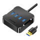 USB-концентратор SAMZHE, док-станция расширения с 4 портами высокой скорости 3.0, удлинительный кабель-конвертер для ноутбука, длина кабеля 0,5 метра (HUB04). - изображение 4