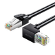 Патч-корд SAMZHE Cat 6 10 Гбит/с с прямим кутом 5 м Черный (WT6A050) - изображение 4