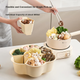 Тарілка для гарніру MAXCOOK, кошик для зливання води, кошик для миття овочів, обертовий гарячий горщик, миска для гарніру, композитна тарілка, пластикова миска, ситечко, кошик для овочів MCWA7871 - изображение 12