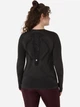 Спортивная кофта женская ASICS Road Seamless LS Top 2012D290-001 S Черная с серым (4570158791069) - изображение 2