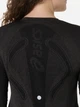 Спортивная кофта женская ASICS Road Seamless LS Top 2012D290-001 S Черная с серым (4570158791069) - изображение 6