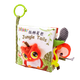 Игрушка-книжка Jollybaby из прочного материала, предназначенная для раннего развития, для детей от 0 до 6 месяцев, с возможностью отрывания ручкой — Джунгли. - изображение 4