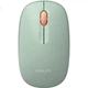 Беспроводная мышь PHILIPS SPK7318 для офисного стола, ноутбука, универсальная тихая портативная мышь для дома, бизнеса, офиса, корпоративного использования. Модель с батарейным питанием, зелёного цвета. - изображение 1