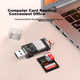 Кардридер LinkStone USB/Type-C, SD/TF, двухфункциональный, OTG, USB-C, совместимый с цифровыми зеркальными фотокамерами, видеорегистраторами и картами памяти. - зображення 6