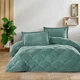 Покрывало плюшевое двухстороннее Clasy Fluffy V23 195х215 см евро зеленый - изображение 1