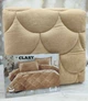Покрывало плюшевое двухстороннее Clasy Fluffy V22 195х215 см евро песочный - изображение 2