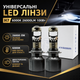 Потужні універсальні LED лінзи H7 100 Вт з двонаправленим світлом та 6000K - зображення 1