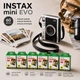 Набор с запасом фотобумаги и фотокамерой мгновенной печати Fujifilm INSTAX MINI EVO Hybrid Black + 60 фото + подарочная упаковка, черный - изображение 9