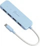 Hub USB J5create JCH341E USB-C 10Gbps to 4 x USB-A Cyan (JCH341EC-N) - obraz 1