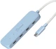 Hub USB J5create JCH345E USB-C 10Gbps to 4 x USB-C Fresh Cyan (JCH345EC-N) - obraz 1