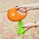 Поводок-рулетка для собак WAUDOG R-leash L ленточный 5 м до 40 кг оранжевый со светоотражающей лентой и диспенсером контейнером боксом для мусорных пакетов пластиковый поводок для крупных и средних пород для выгула - изображение 5