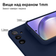 Чехол Liquid Silicone Full Camera для Xiaomi Poco F6 Turbo 3 защитный с микрофиброй внутри темно-синий MC-11638 - изображение 6