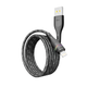 Кабель USB YOKI RGB YK-RG24 Lightning 2.4A 1.2m с подсветкой для передачи данных и зарядки белый - изображение 2