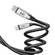 Кабель USB YOKI ULTRA YK-UL61 Type-C to Type-C 60W 1.2m противоударный с защитой от изломов черный - изображение 2
