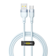Кабель USB YOKI SILICONE YK-SI50 Type-C 3A 1.2m прочный с защитой от изломов для быстрой зарядки серый - изображение 1