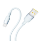 Кабель USB YOKI SILICONE YK-SI50 Type-C 3A 1.2m прочный с защитой от изломов для быстрой зарядки серый - изображение 5