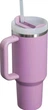 Термокружка Stanley Quencher H2.O FlowState™ Tumbler з трубочкою і ручкою 1.18 л фіолетова - изображение 2