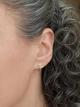 Золоті сережки без каміння 109875-1с - изображение 7