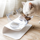 Миска двойная для кормления кота с наклонной антискользящей подставкой UKC Feeding Bowl - изображение 2