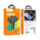 FM-трансмітер Hoco E76 Pole Bluetooth 2 USB + Type-C 45 Вт PD/QC Чорний (E76) - зображення 3