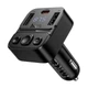FM-модулятор у машину 3 А 35W Hoco E87 Bluetooth/Type-C/USB чорний (E87) - зображення 1