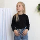 Дитячий лонгслів (футболка з довгими рукавами) 100% бавовна, кулір 104-110 см чорний FD26-Chorny-30 Ladan - зображення 7