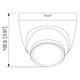 Dahua DH-HAC-HDW1200TQP-A (3.6 мм) – Купольная HDCVI-камера (2 Мп, ИК 40 м, микрофон, IP67) - изображение 5