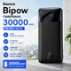 Павербанк Baseus Bipow 30000 mAh 20W УМБ с быстрой зарядкой PD/QC, LED-дисплеем и портами 2USB/1Type-C Портативный аккумулятор для телефона (PPDML-N01), Черный - изображение 1
