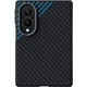 Защитный чехол ABEEL Carbon Fiber Case для Samsung Galaxy Fold 8 - Black / Blue - изображение 2
