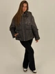 Женский пуховик-дублянка шоколад 8637/2XL - изображение 1