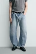 Джинси Zara Relaxed Barrel Fit блакитний 0840/590/406 32 - изображение 2