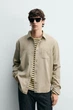 Сорочка Zara струмуюча варена бежевий 6887/301/514 L - изображение 1