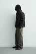 Куртка Zara зі шкіряними вставками чорний 0122/477/800 M - изображение 4