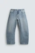 Джинси Zara Relaxed Barrel Fit блакитний 0840/590/406 32 - изображение 9