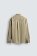Сорочка Zara струмуюча варена бежевий 6887/301/514 L - изображение 8