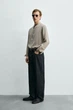 Сорочка Zara струмуюча бежевий 1038/101/806 S - зображення 3