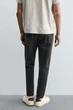 Джинси Zara Slim Cropped Fit темний сірий 4806/400/822 36 - изображение 3