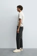 Джинси Zara Slim Cropped Fit темний сірий 4806/400/822 36 - изображение 4